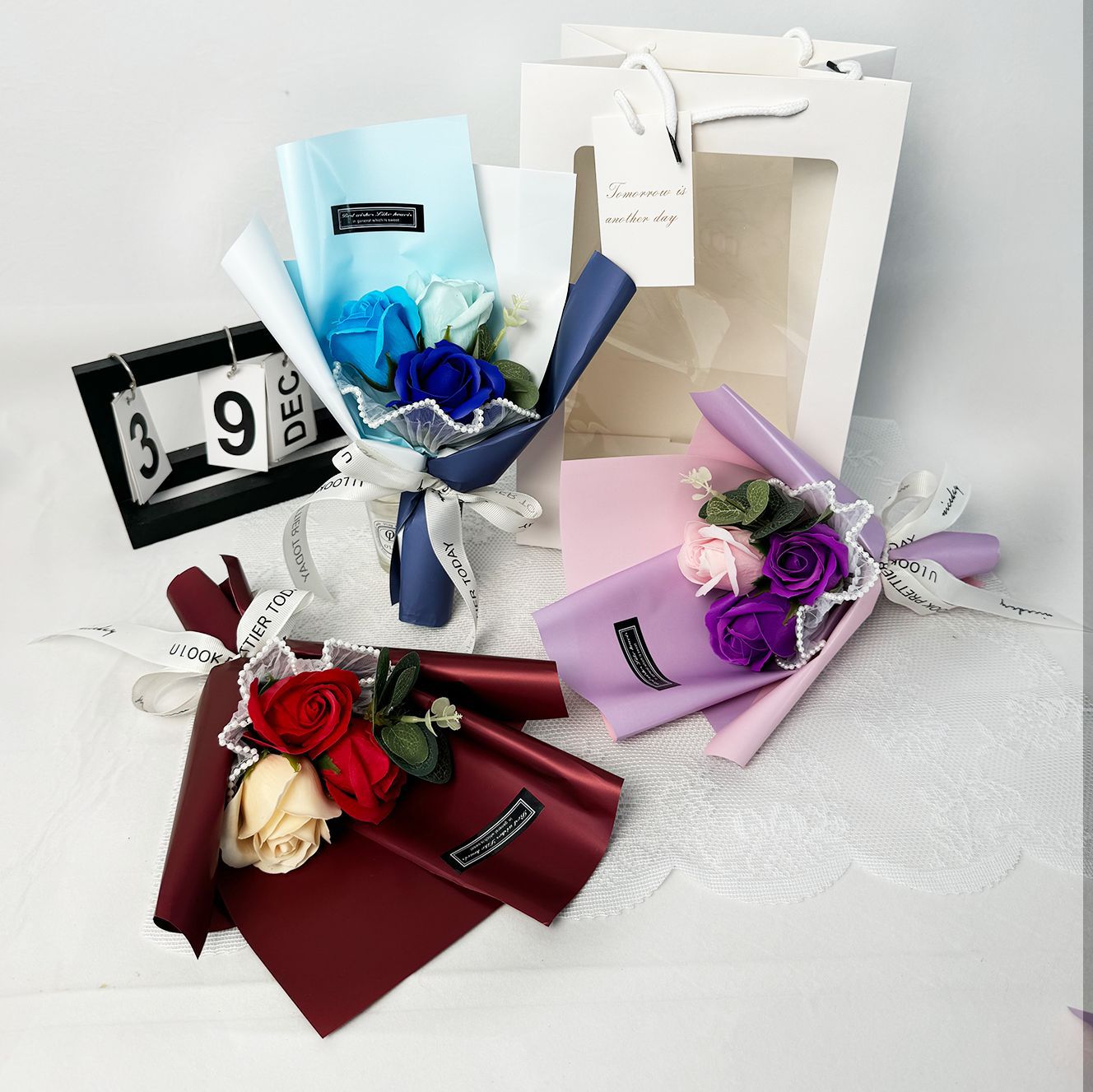 Festival Gifts Christmas Teacher's Day Sunflower Bouquet Valentine's Day Creative Soap Flower Gift Preserved Bouquet For Teachers Gift_voghion.com