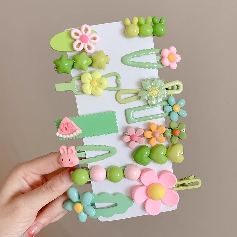 2025 nuevo clip de cabello para niños lindos clip de boca de pato frente clip de frangeo lateral clip de cabello rotos clip de cabello para niñas toque