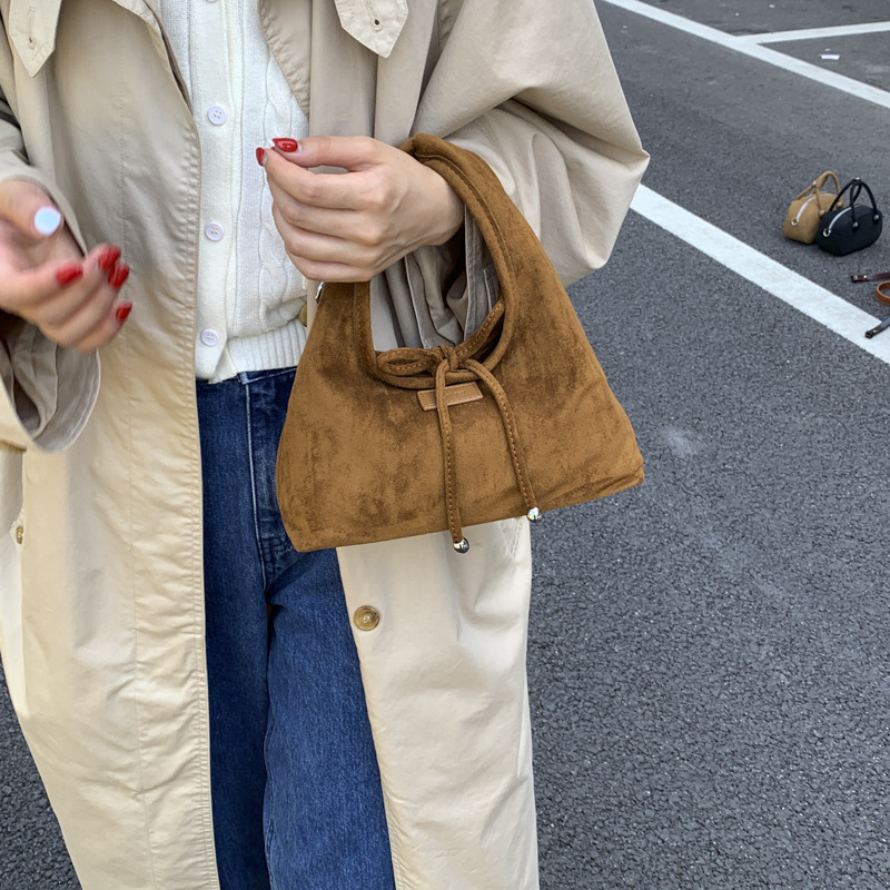 高级感手提包包女2025新款秋冬时尚饺子包休闲简约百搭质感斜挎包|undefined