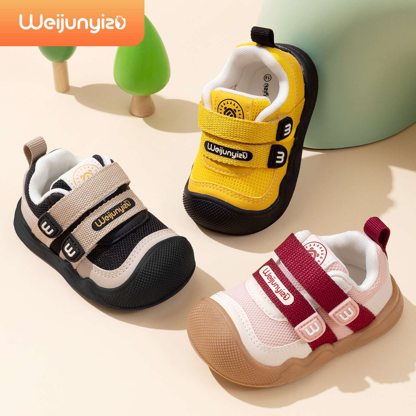 Toddler Shoes, Female Baby Shoes, Spring and Autum Baby Toddler Shoes, Soft Sole Breathable Functional Shoes, 1 to 3 Year Old Boy's Shoes