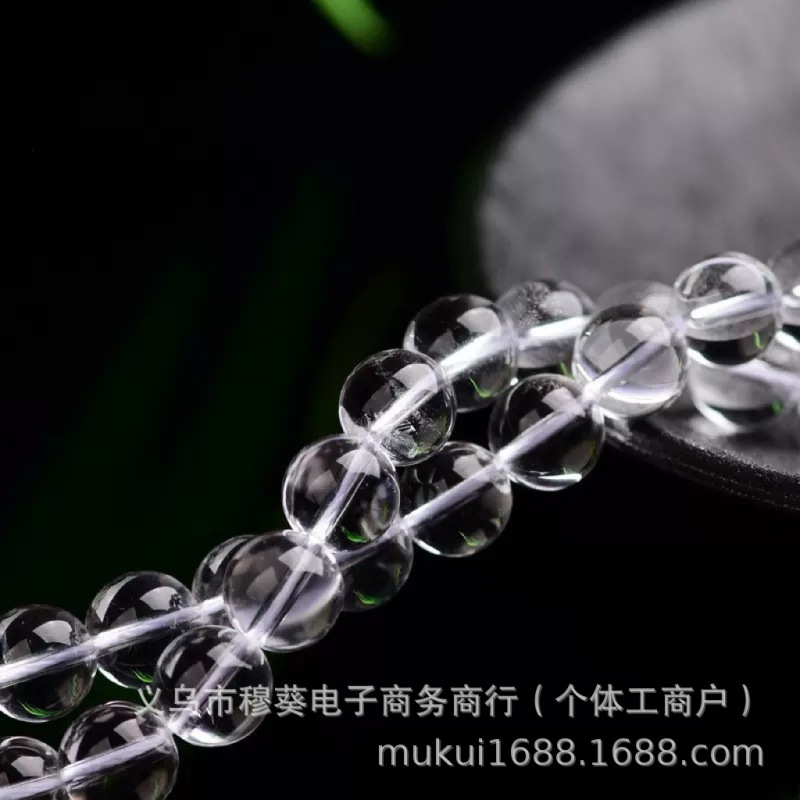 高品質のナチュラルホワイトクリスタルラウンドビーズルースビーズ DIY ブレスレットネックレスジュエリーアクセサリー半完成ビーズ卸売|undefined