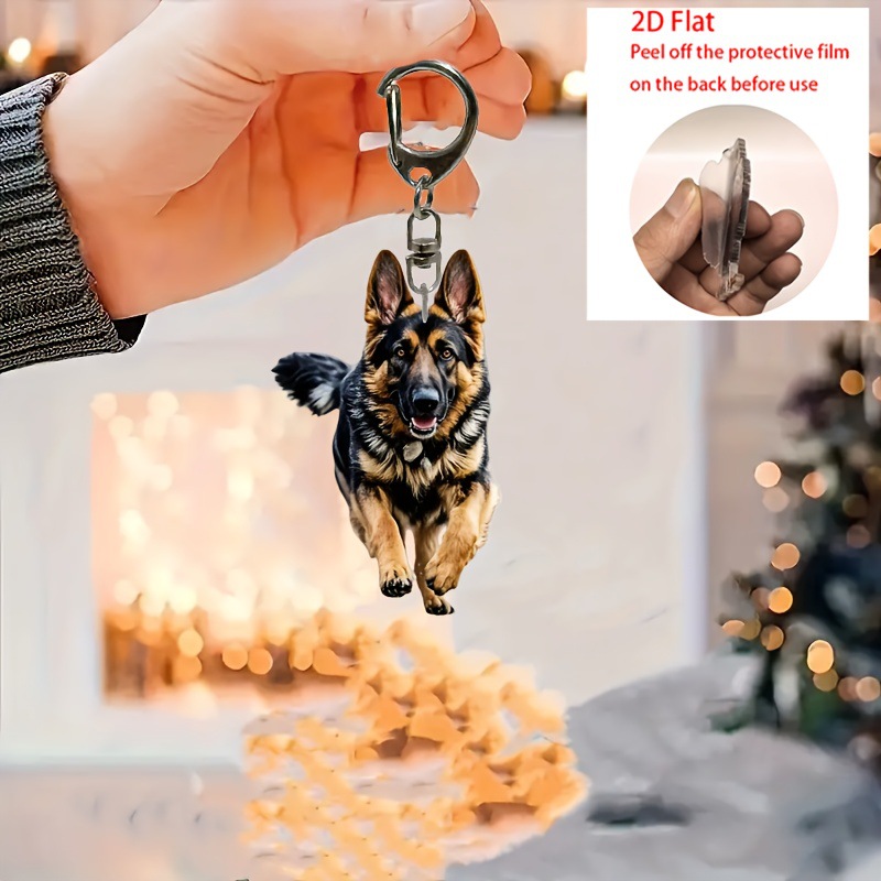 亚克力平面卡通可爱创意汽车装饰挂件2d背包挂扣公仔车载挂饰