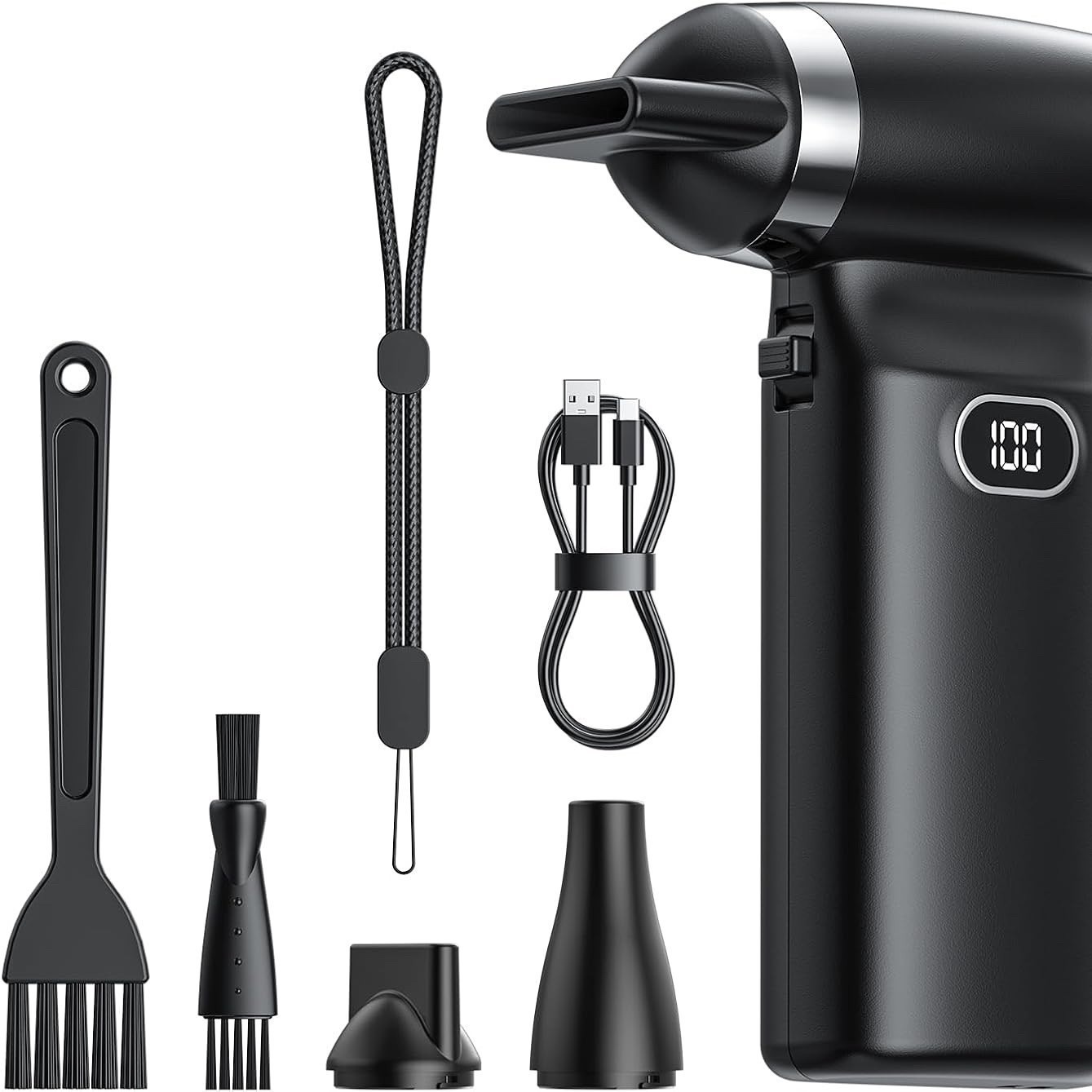 Generador Eólico Portátil de Turbina de Alta Velocidad, Concentrador de Viento para Exteriores, Mini Generador Digital sin Escobillas de 11W