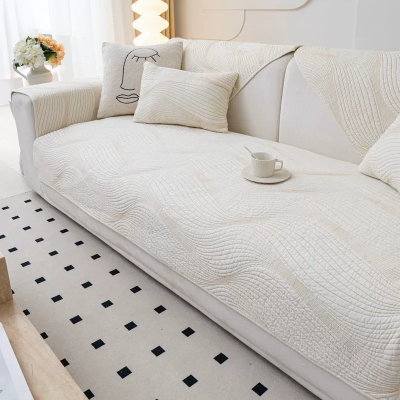 sofa cover scandinavian four‑season non‑slip seat protector, pillow/pillowcase options, multiple sizes