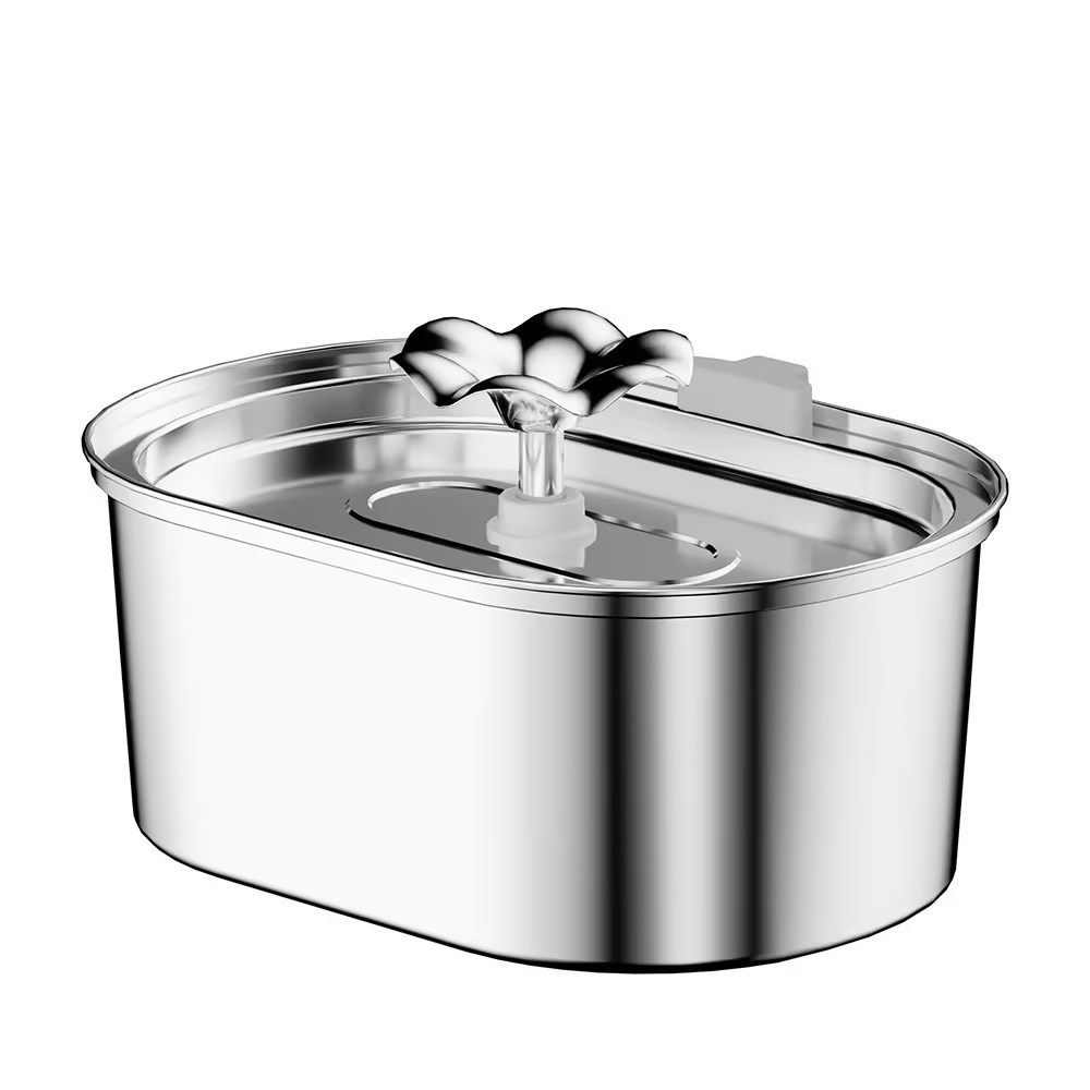 3.2L acero inoxidable elíptico sin ventana cabeza de flor
