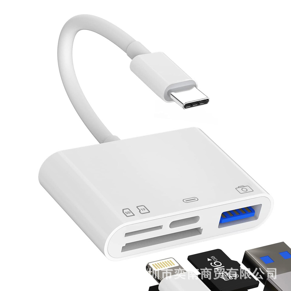 C to SD+TF+USB+충전 베어 메탈