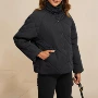 宽松保暖冬季立领棉服