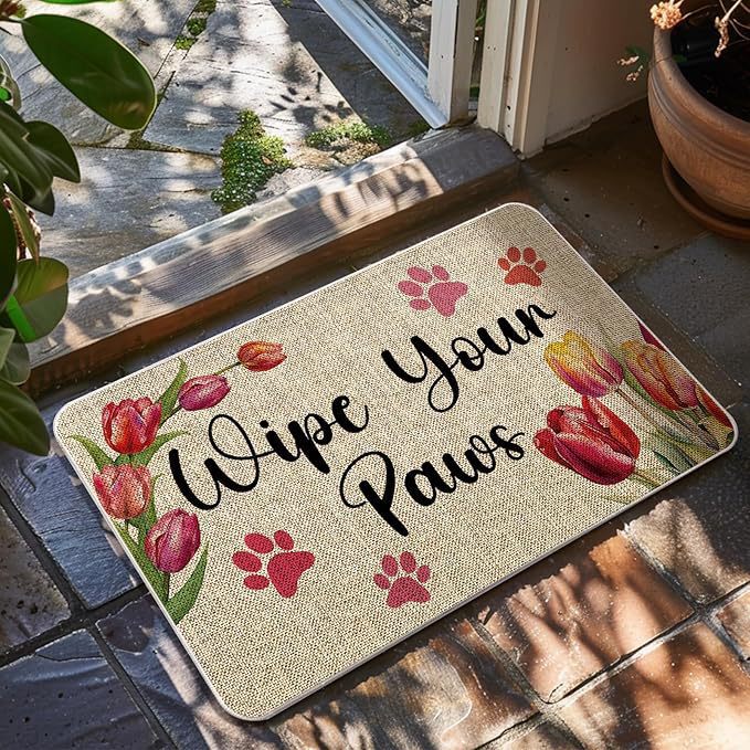 Amazon Autumn Letter Floor Mat Dirty and Wear-Resistant Entry Door Mat Cross-Border American Bathroom Floor Mat Home