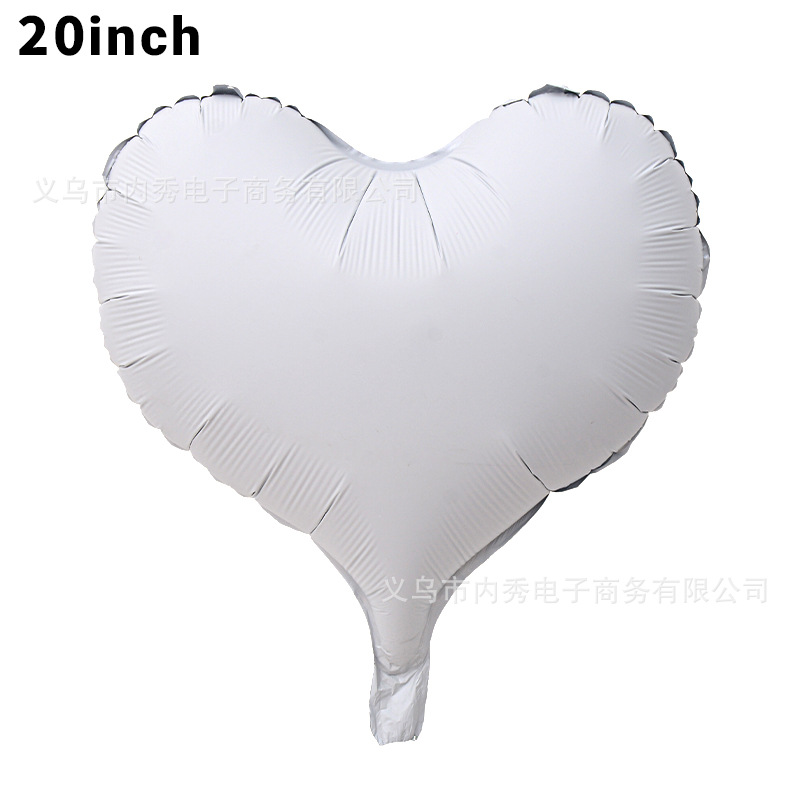 Nuevo 20 pulgadas mate deformado globo de película de aluminio red color caramelo curvo amor globo de helio decoración de fiesta