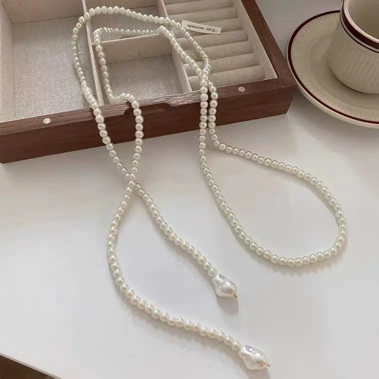 Perlen Choker Halskette Für Damen Elegantes Minimalistisches Design_voghion.com