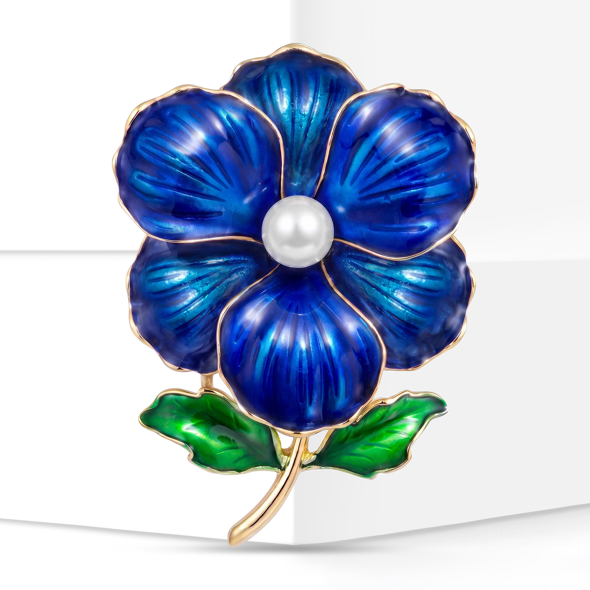High-end, elegant, and creative enamel poppy flower brooch, a new versatile design, wholesale: BR6053