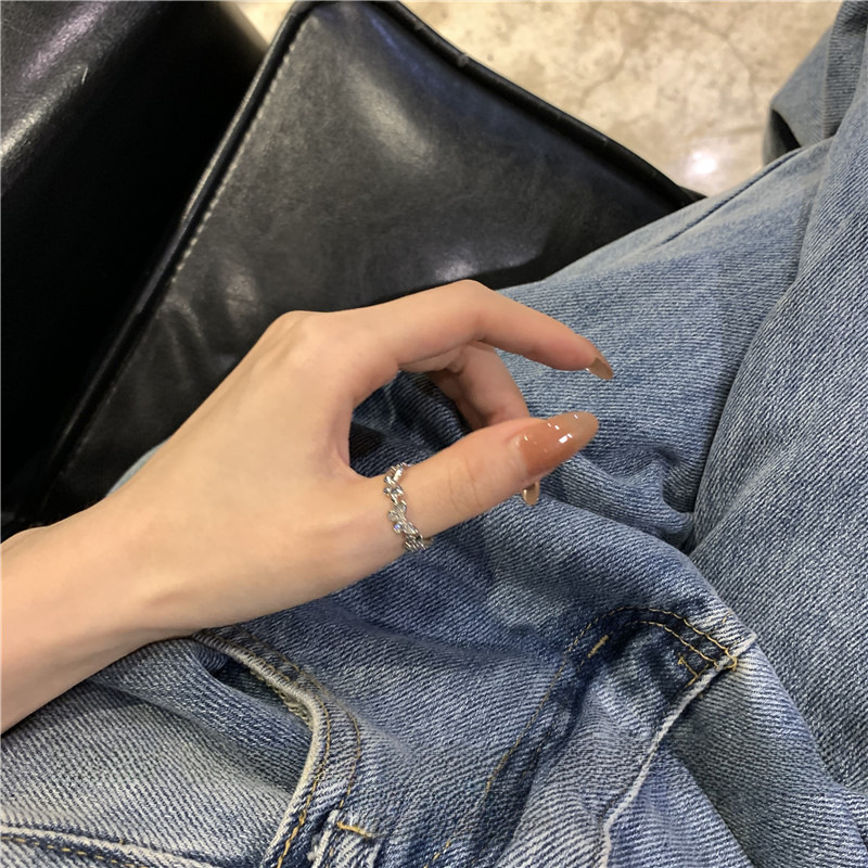 Butterfly Open Ring Women's Mori Korean Style Simple ins Niche Design Personalized Internet Celebrity Fashion Adjustable Ring_voghion.com