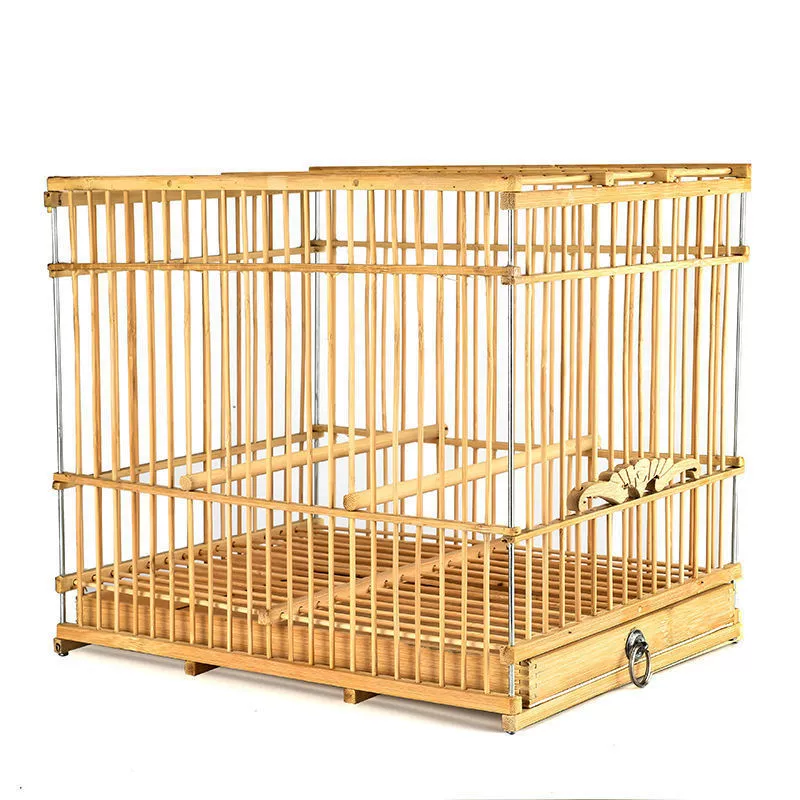 Бамбуковая клетка для птиц Bamboo Fang, клетка для мелких птиц, бамбук, декоративная