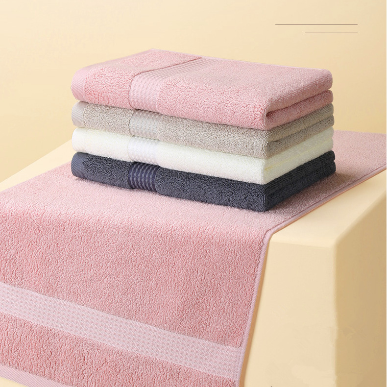 Combed Mercerized Cotton Towel, Class a Long-Staple Cotton 120g Towel, Household Gift, Soft Pure Cotton, Cross-Border Face Towel, Dark Color