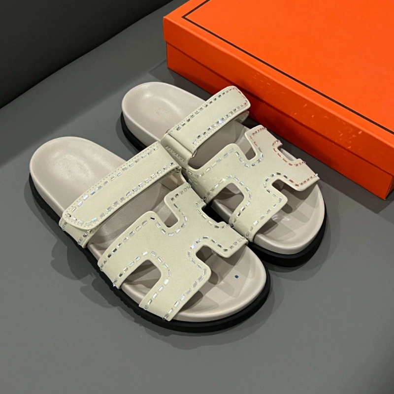 Summer beach slide with velcro, slippers, footwear