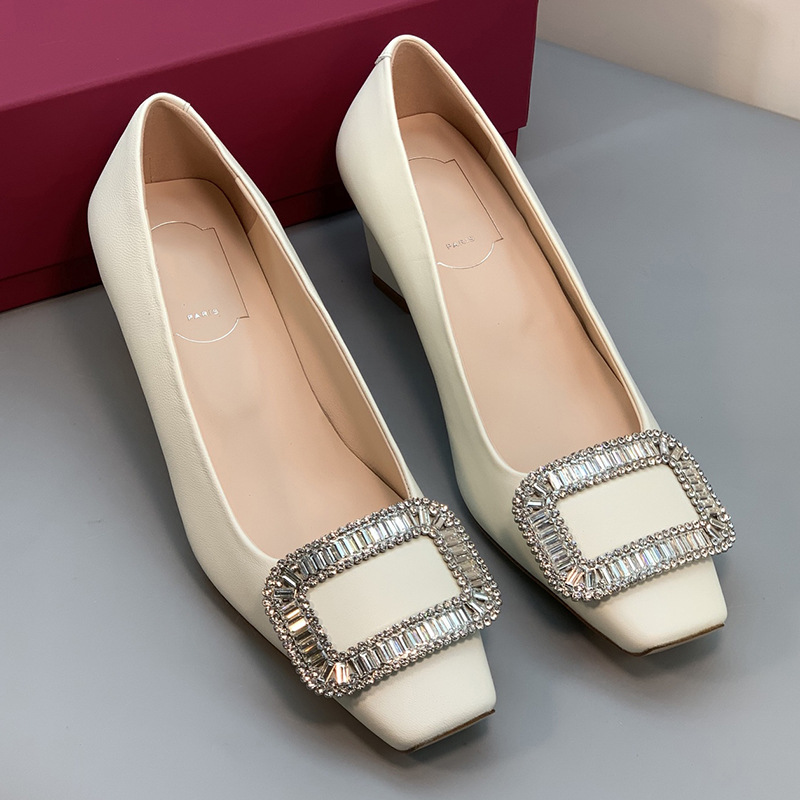 하이힐 가죽 화이트 [원래 포장★원래 표준]