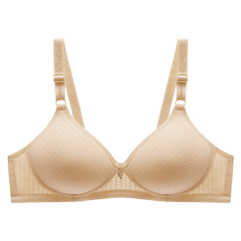 Nueva Copa transpirable ropa interior de mujer de mediana edad y ancianos sin anillo de acero pecho grande lado pequeño pecho ropa interior cómoda