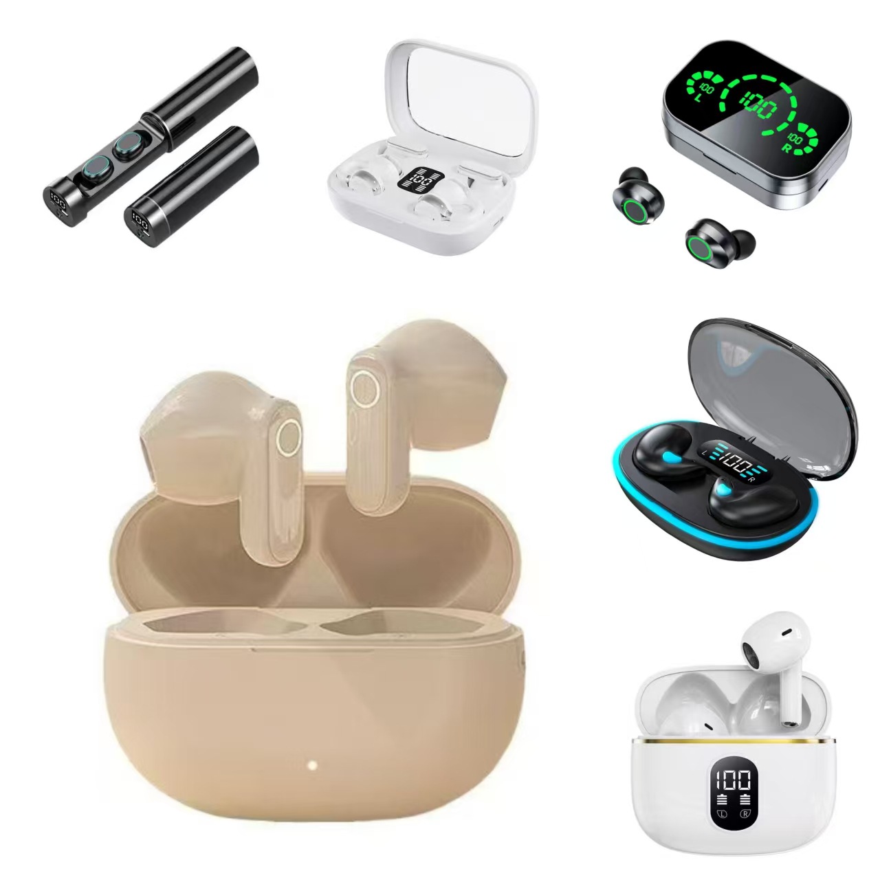 Cross-Border New Model F9-5C Bluetooth Earphones Q10 Q8 M90 Digital Display Sleep Tws Wireless Noise Reduction Translation Private Model Ai