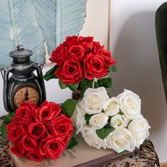 Wedding bouquet rose bouquet for sale fake flower manufacturer imitation flower wholesale foreign trade home decoration GF12504