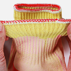 Ten Finger Beauty thickened red film gloves rubber hanging rubber wear-resistant anti-cut anti-slip construction site labor protection for moving bricks