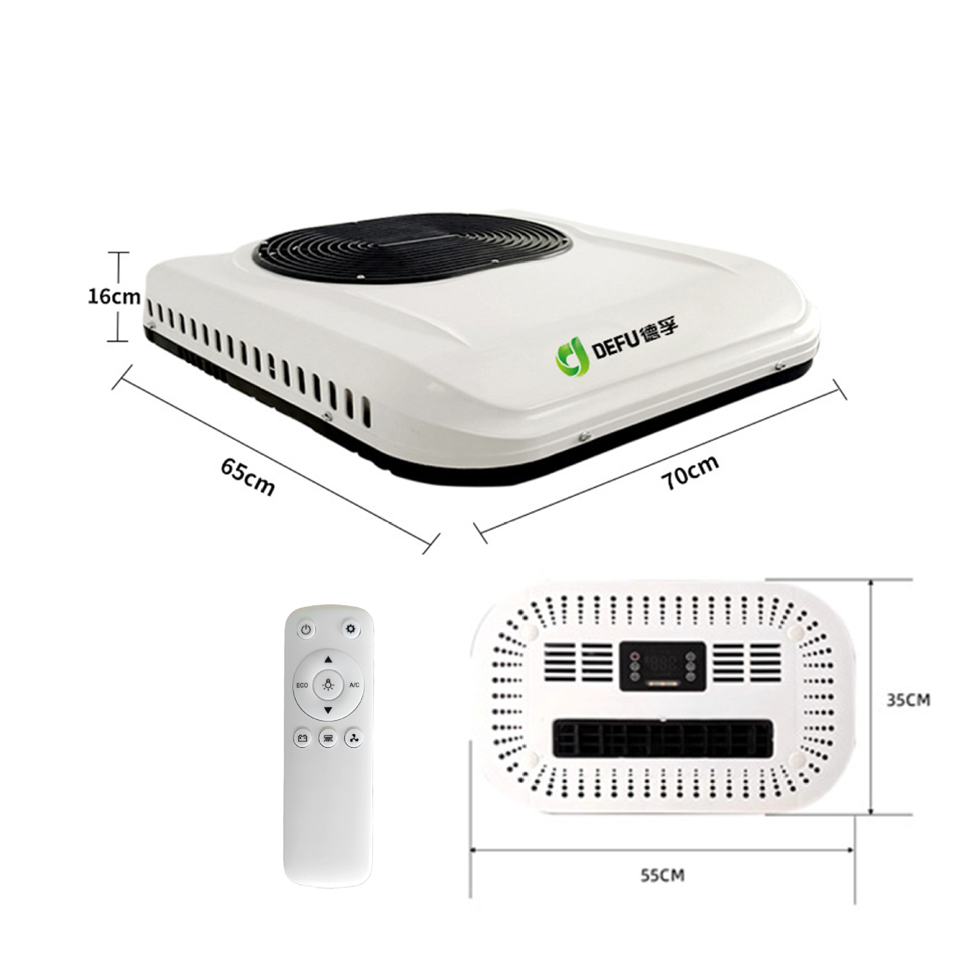 48v 60v 72v Electric Tricycle Air Conditioner 12v 24v Parking Air Conditioner