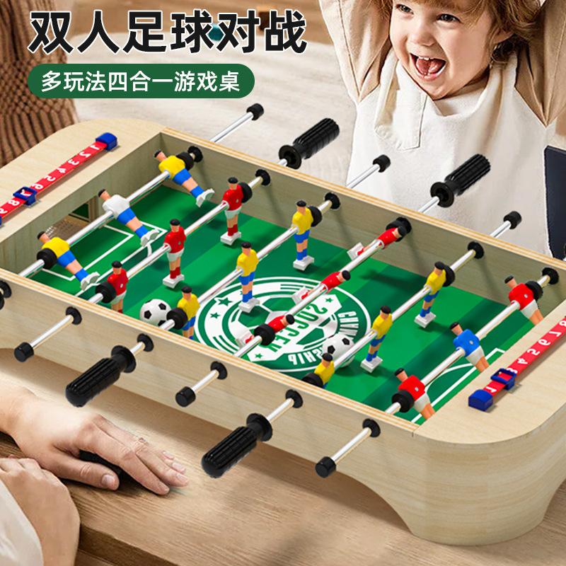 Children's Foosball Parent-Child Interactive Boys' Desktop Double Battle Table Game Table Game Birthday Gift Educational Toys