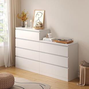 Multi-layer Wooden Storage Cabinet with Drawer Small Wardrobe Household Toy Box with Lock Storage Box Children's Storage Cabinet