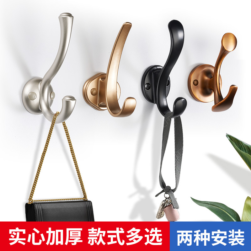 Gancho de ropa sin perforación gancho de pared puerta de entrada armario gancho de ropa gancho de pared gancho de sombrero de puerta única
