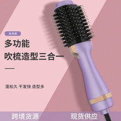 新型の高颜値热风櫛の温度制御のきめ细かいゴム塗料のストレート櫛の3つのタイプの家庭用携帯用ヘアアイロン