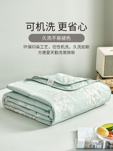 444Z wholesale pure cotton air-conditioning quilt summer cool quilt machine washable quilt core thin summer thin quilt skin-friendly