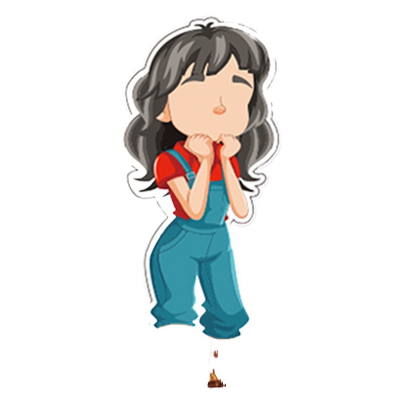 Etiqueta engomada de bricolaje de perrito ladrado Etiqueta de regalo de juguete para niños Etiqueta engomada creativa