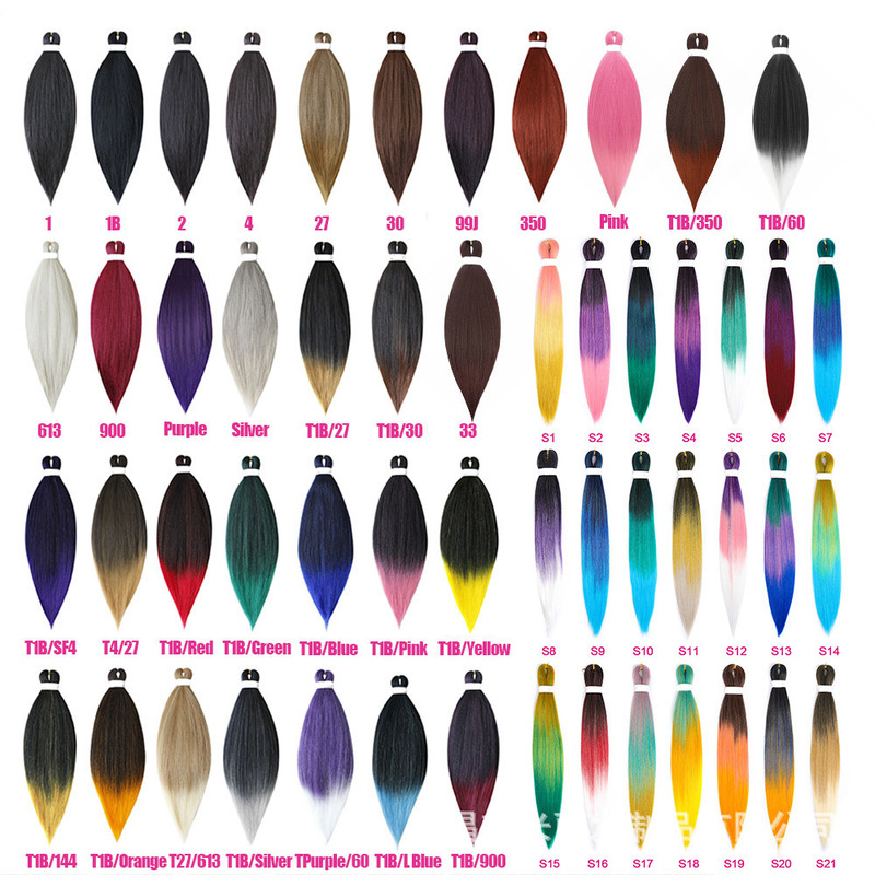 Cross Border African Wig Easy Braids hair Gradient Big Braid EZ BRAID Chemical Fiber Big Braid