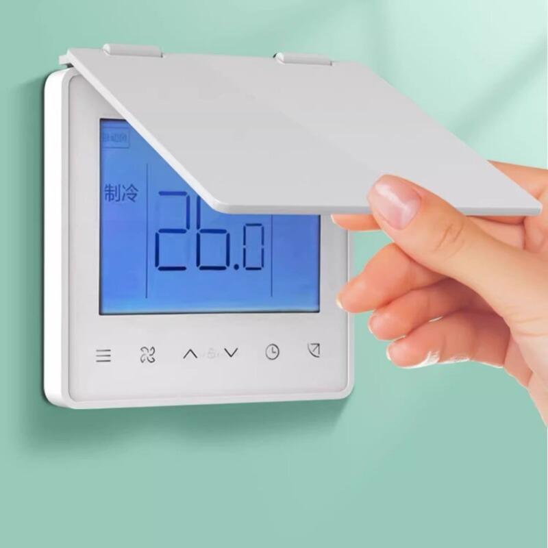 Shading central air-conditioning panel thermostat bath heater anti-child touch waterproof anti-touch switch protection cover Shading central air-conditioning panel thermostat bath heater anti-child touch waterproof anti-touch switch protection cover