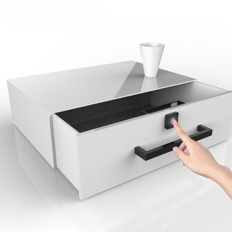 智能抽屉锁指纹锁储物柜衣柜门锁防盗锁床头柜锁Fingerprint lock|undefined
