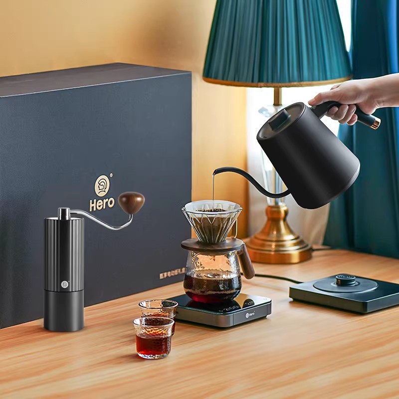 Hero Zhenxiang set de café de fabricación manual set de cafetera de café de fabricación manual set de cafetera de regalos set de molinadora de frijoles de mano