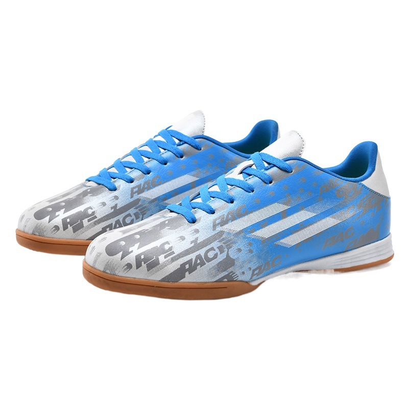 23 nuevos zapatos de fútbol de entrenamiento planos niños adolescentes estudiantes de primaria y secundaria zapatos de competición deportiva antideslizantes fútbol resistente al desgaste