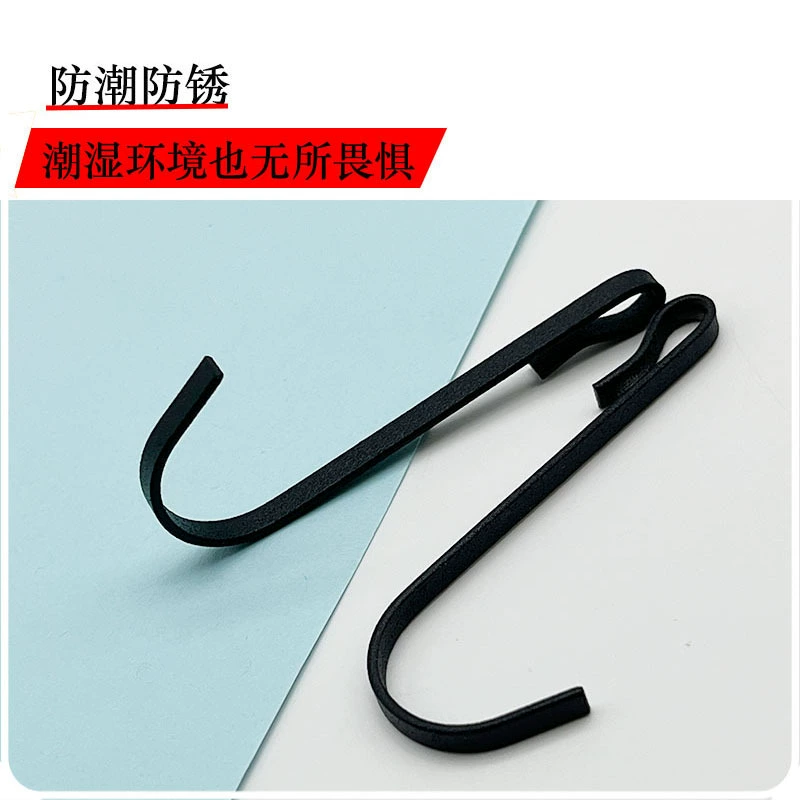 Stainless Steel Hook Hook S -shaped hook Kitchen Hook Hook Hook Bathroom Set Small Hook Cave Plate Flat Steel Cook S