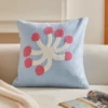 Illustration fireworks towel embroidered cushion sofa pillow