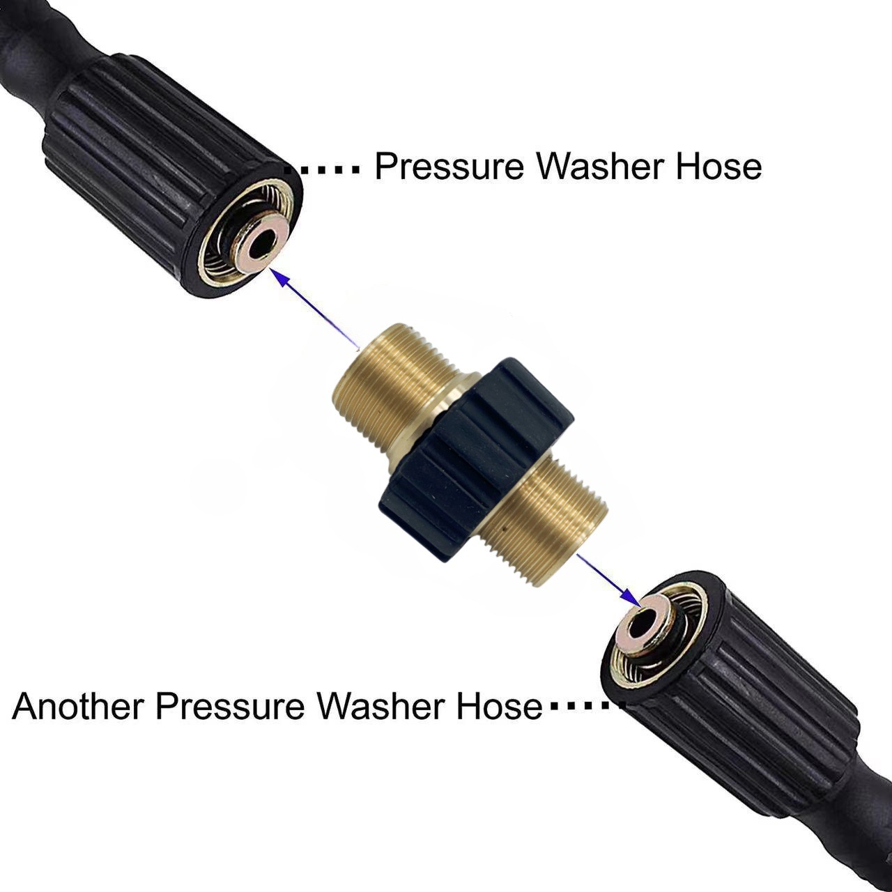 High-Pressure Washer Accessories 3/8 Quick Connector Kit M22 Connection Water Gun Hose Adapter Cross-Border Hot-Selling Car Wash Machine