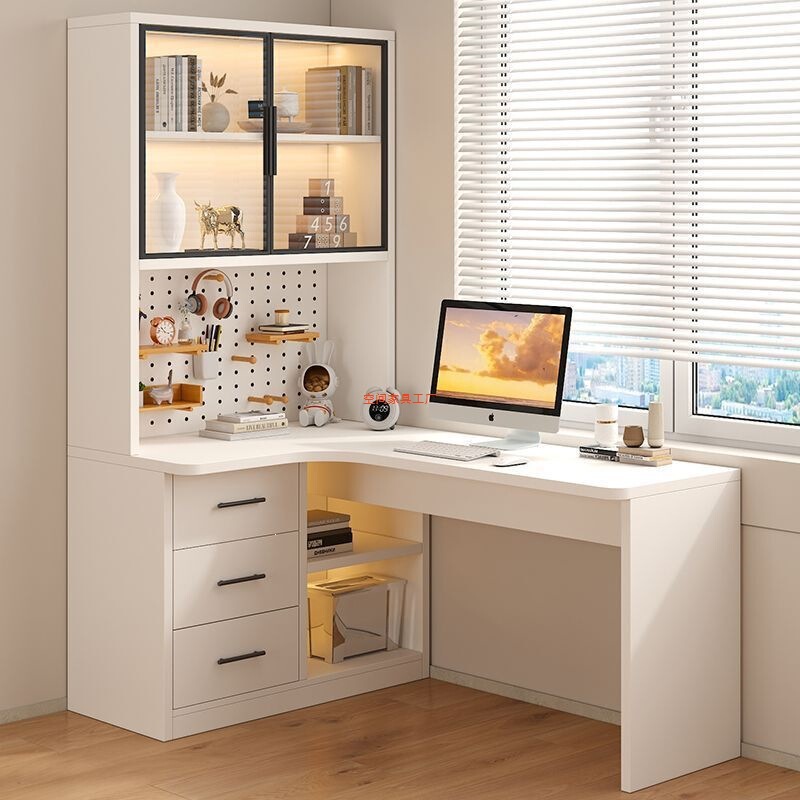 Customizable Computer Desktop Desk, Integrated Student Study Desk, Simple Bookshelf for Bedroom, Corner Combination, Corner Writing Desk Customizable Computer Desktop Desk, Integrated Student Study Desk, Simple Bookshelf for Bedroom, Corner Combination, Corner Writing Desk