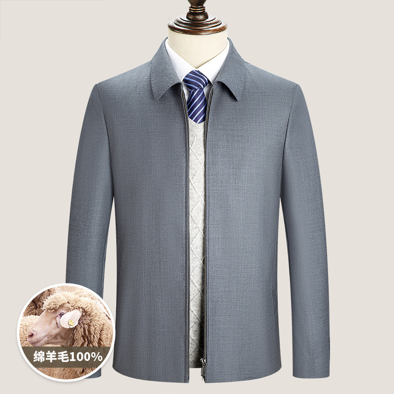 A generation of British imported worsted wool four seasons wear gray executive jacket high luxury government jacket