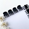 Small black crab pin, plastic hairgrip for princess, hair accessory, simple and elegant design