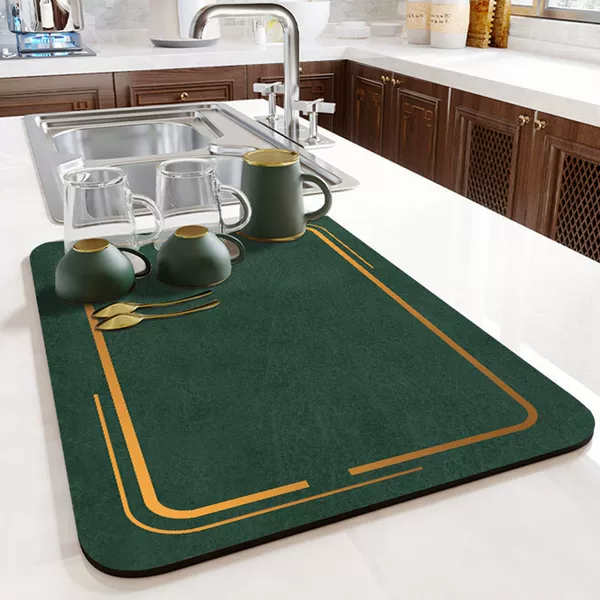 Golden Frame-Peacock Green