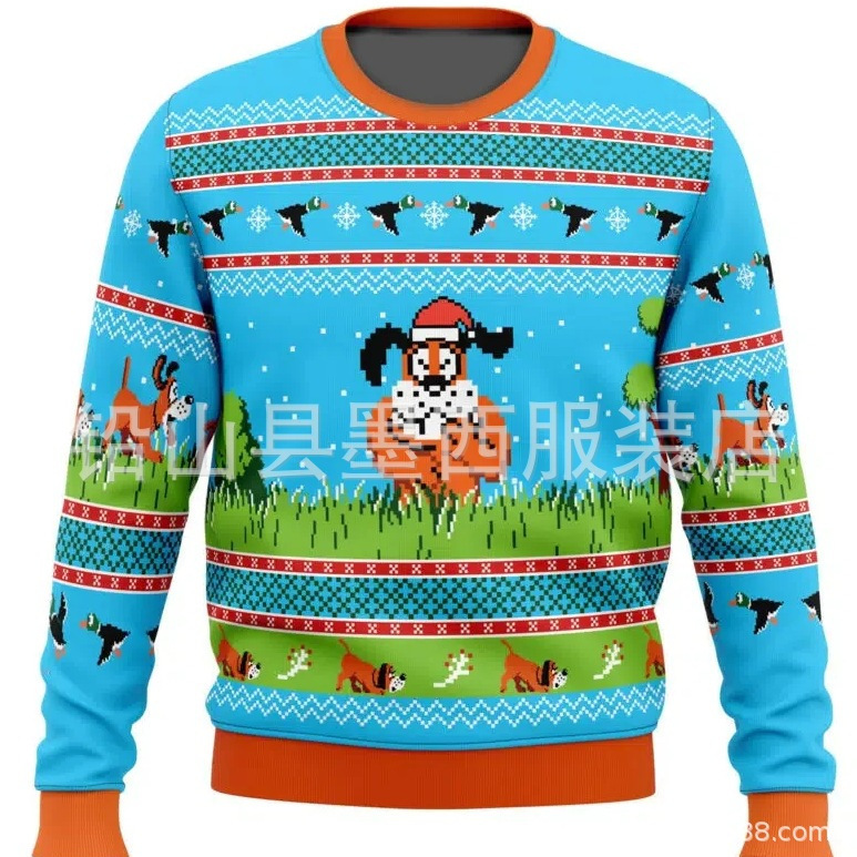 Japanese Anime Peripheral Christmas Carnival Christmas Gift Unisex Thickened Round Neck Sweatshirt New Fashion Sweater