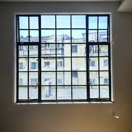 廊格50系列老钢窗门别墅老洋房海棠花玻璃拱形窗法式复古风门窗