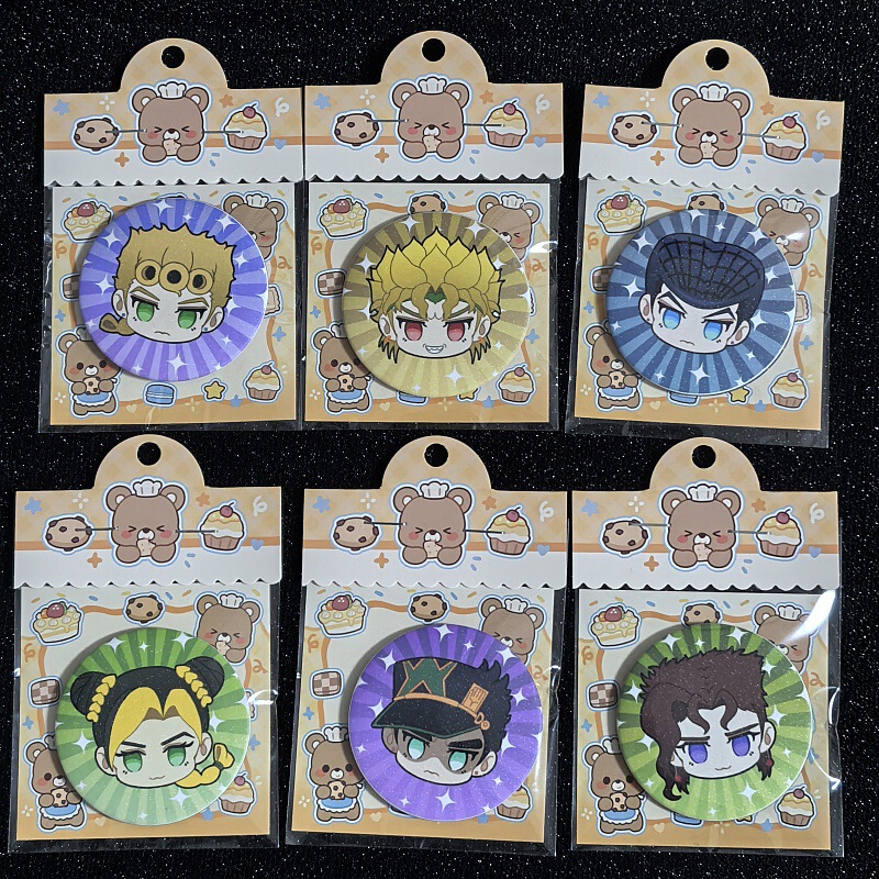 (Authorized by Painters) Original JOJO's Wonderful Adventure Air Conditioning Chengtaro Animation Peripheral Badge Millet Animation (Authorized by Painters) Original JOJO's Wonderful Adventure Air Conditioning Chengtaro Animation Peripheral Badge Millet Animation