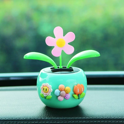 Summer Cute Sunflower Car Ornaments Car ornaments - mint-green-three-small-flowers-b