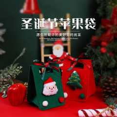 クリスマスフェルトバッグ平安夜リンゴ箱リンゴ袋手提げプレゼント包装キャンディー装飾ギフトバッグ卸売り