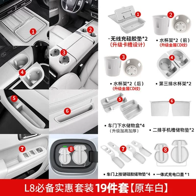 Other Automotive Interior Supplies – Car Interior Decoration and Automotive - 24-25-model-l8-practical-large-package-19-piece-setwhite