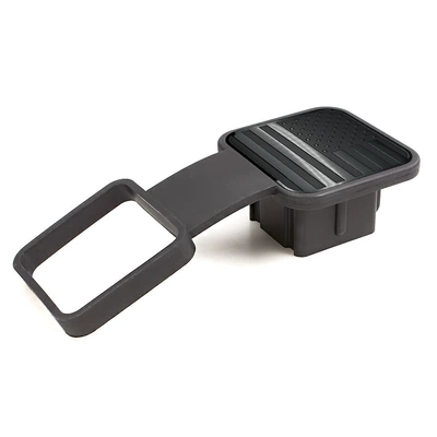 Cross-Border Car Modification Accessories Plug Cover Trailer Hook Dust Plug Square Mouth Protective Cover 2 Inches 51mm Towing Cover (Other Car Modifications) - black